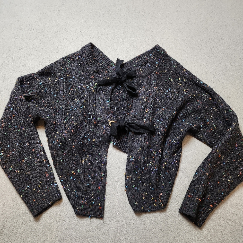 John + Jenn L Speckled Tie Back Sweater